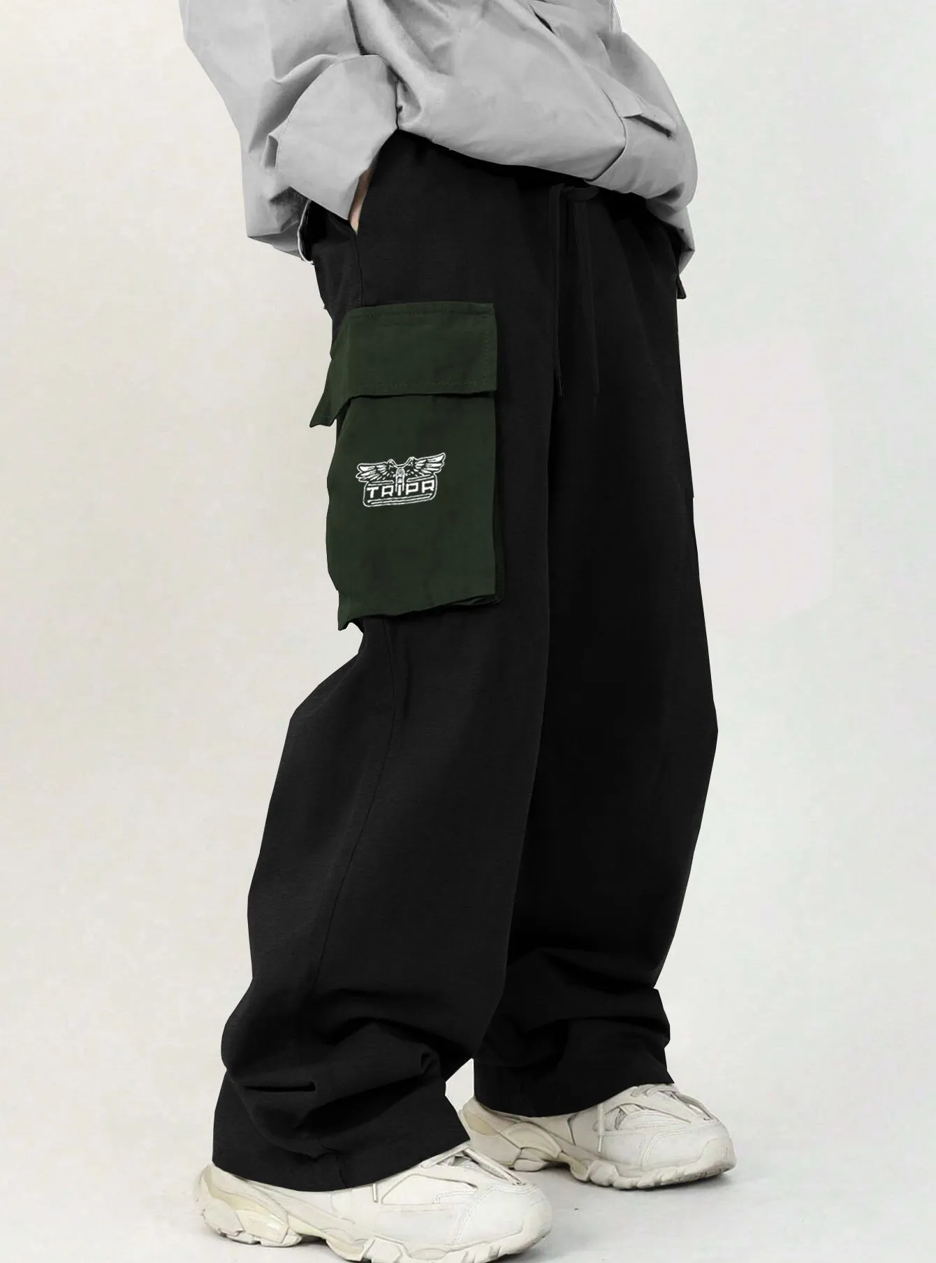 (6 Variants) Baggy Style Oversized Fit Cargo Joggers For Men