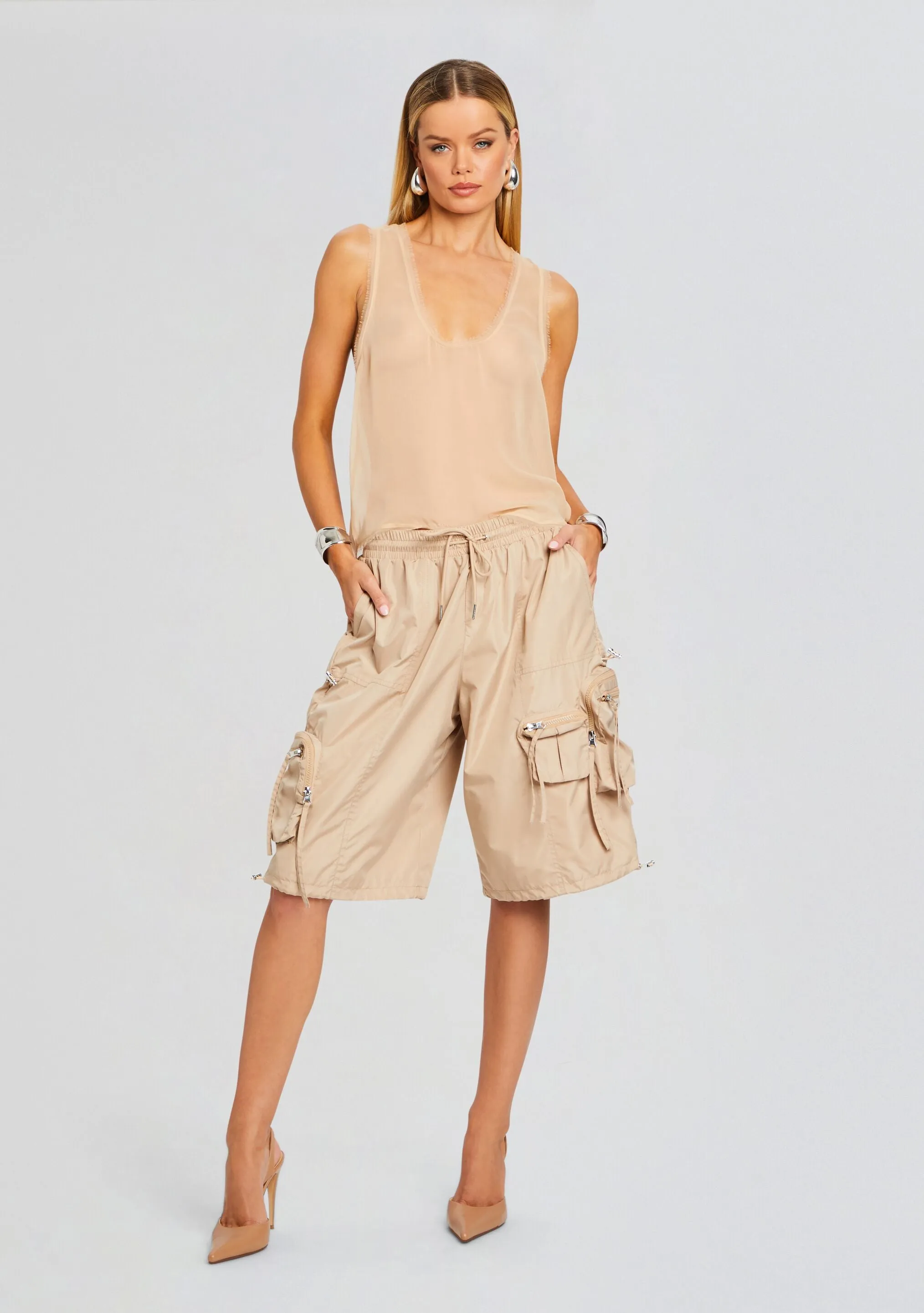 Alba Ruched Cargo Short