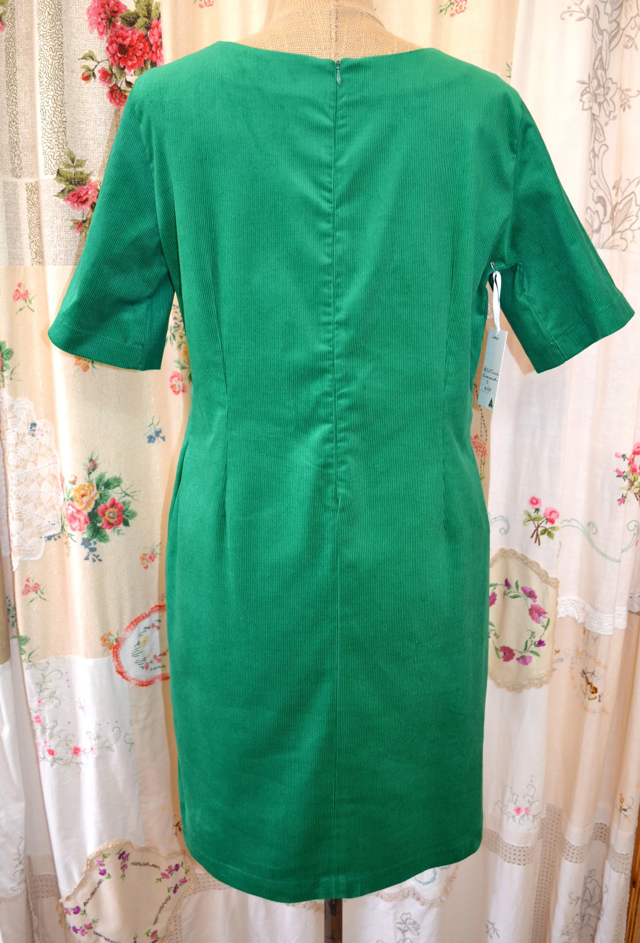 Berserk Emerald Corduroy tunic dress