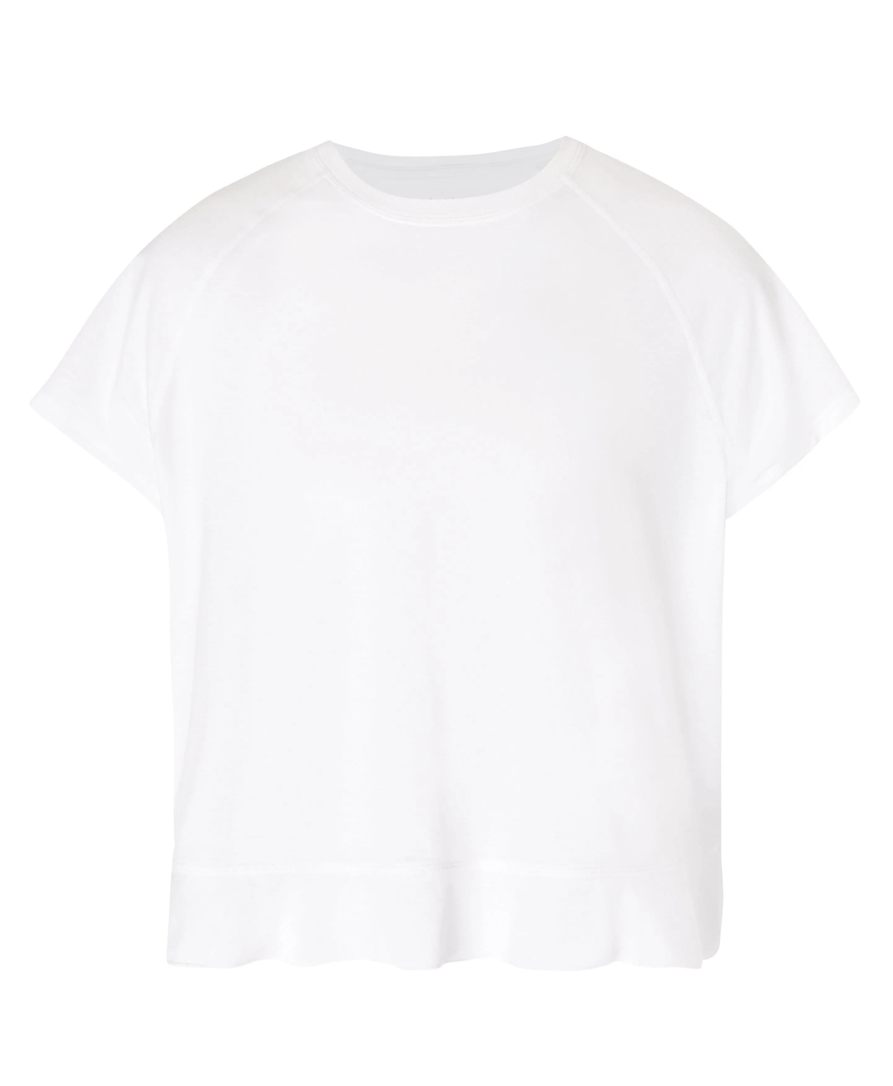 Breathe Easy Ruffle T-shirt Sb9954 White