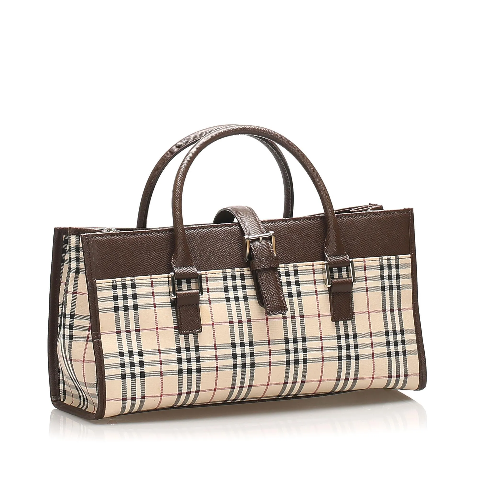 Burberry House Check Canvas Handbag (SHG-11896)