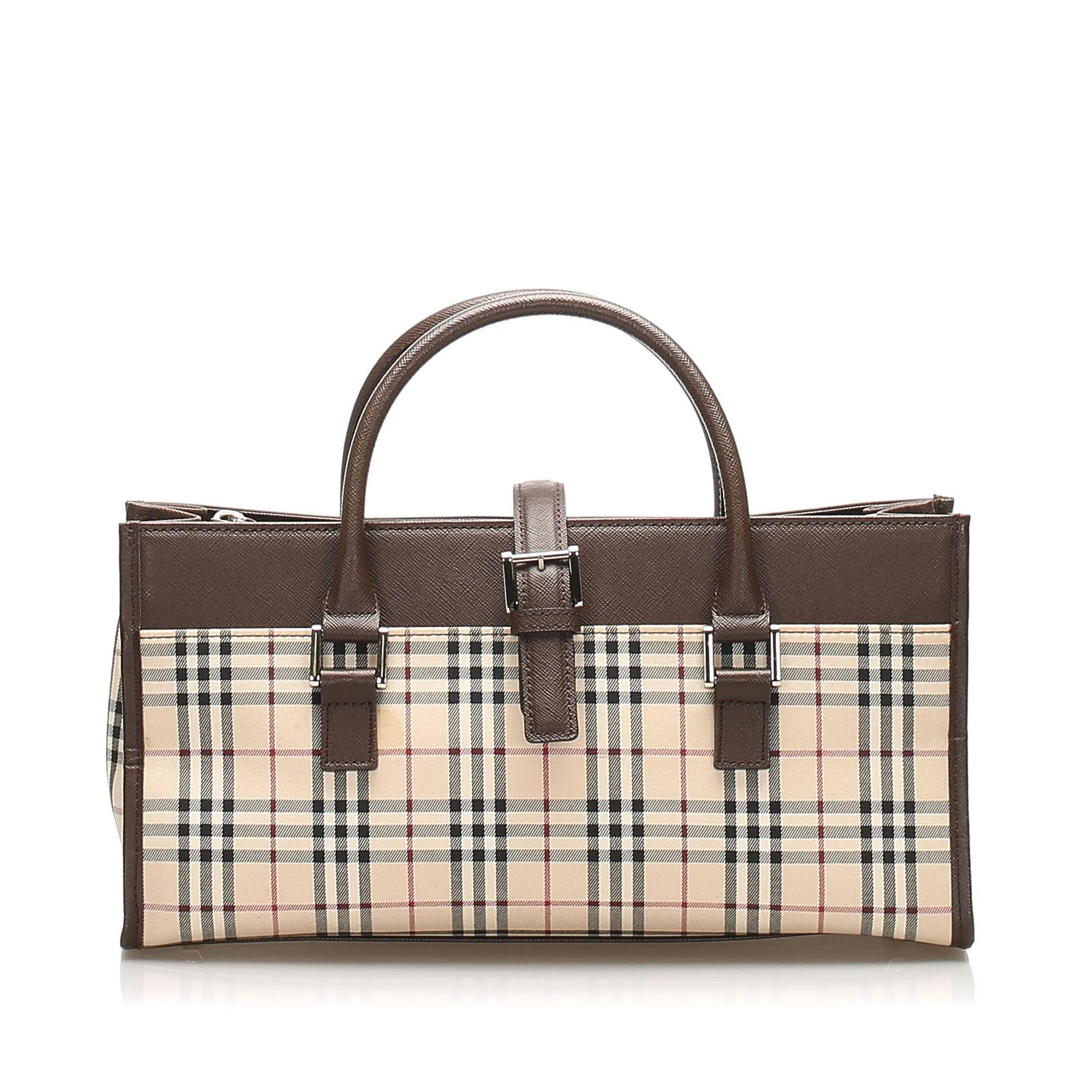 Burberry House Check Canvas Handbag (SHG-11896)