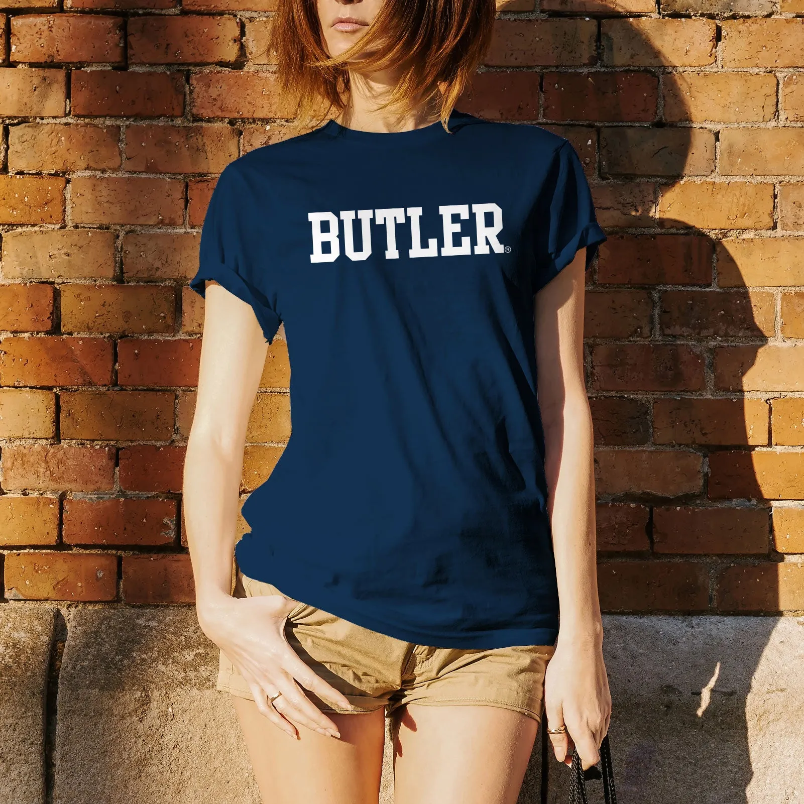 Butler University Bulldogs Basic Block Short Sleeve T Shirt - Navy