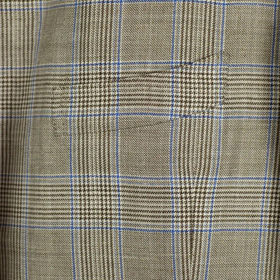 Caccioppoli summer glenplaid single-breasted sport coat, 8/9 oz. wool, silk & linen