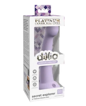 Dillio Platinum 6 Secret Explorer Silicone Dildo - Purple