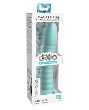 Dillio Platinum 7 Wild Thing Silicone Dildo - Teal