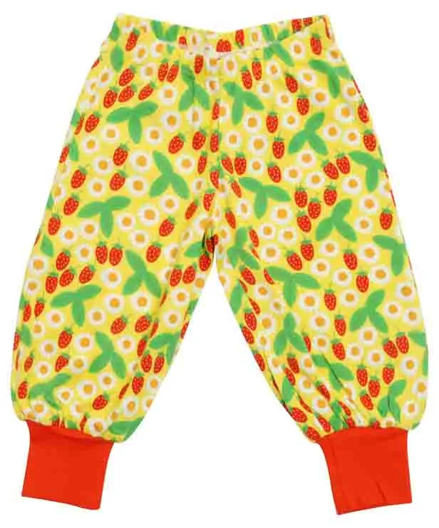 DUNS Baggy Pants - Strawberries & Daisies Buttercup