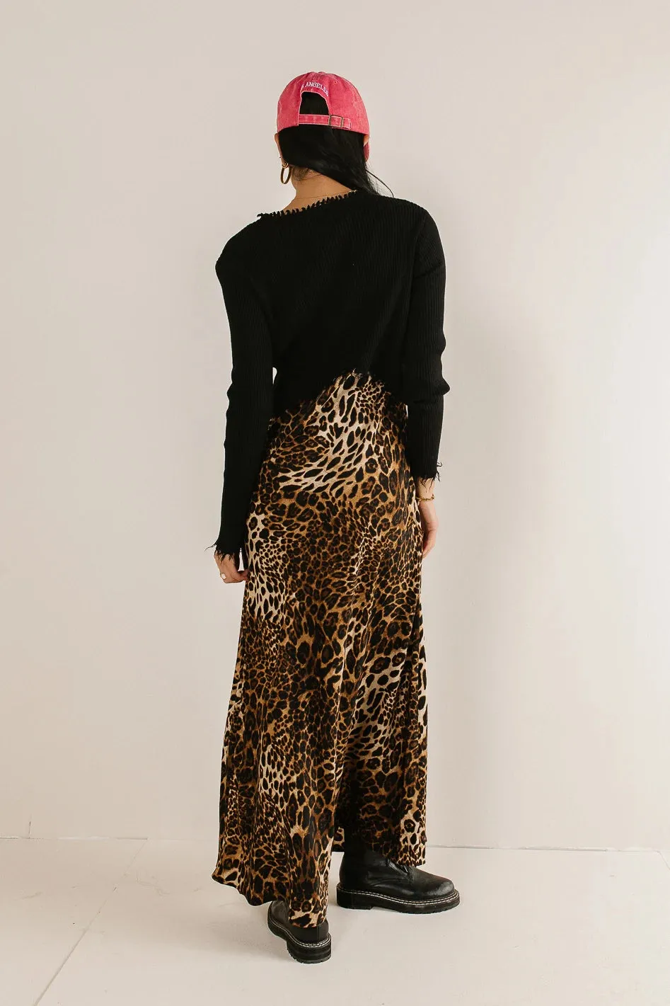 Farren Twofer Leopard Print Dress