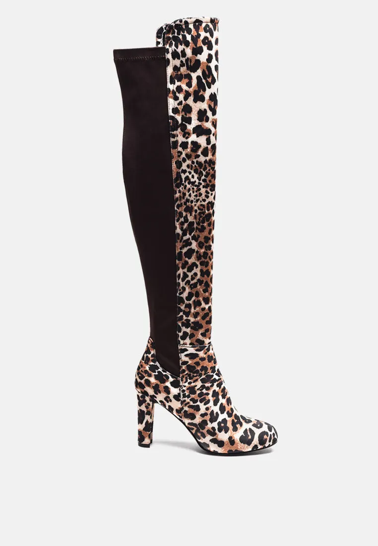 Fauna Knee High Block Heeled Boots By Ruw