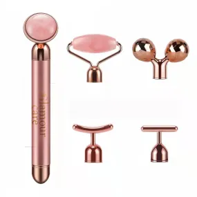 Five-in-One Jade Beauty Gold Bar Set -Ultimate Facial Massager & Skin Care Tool