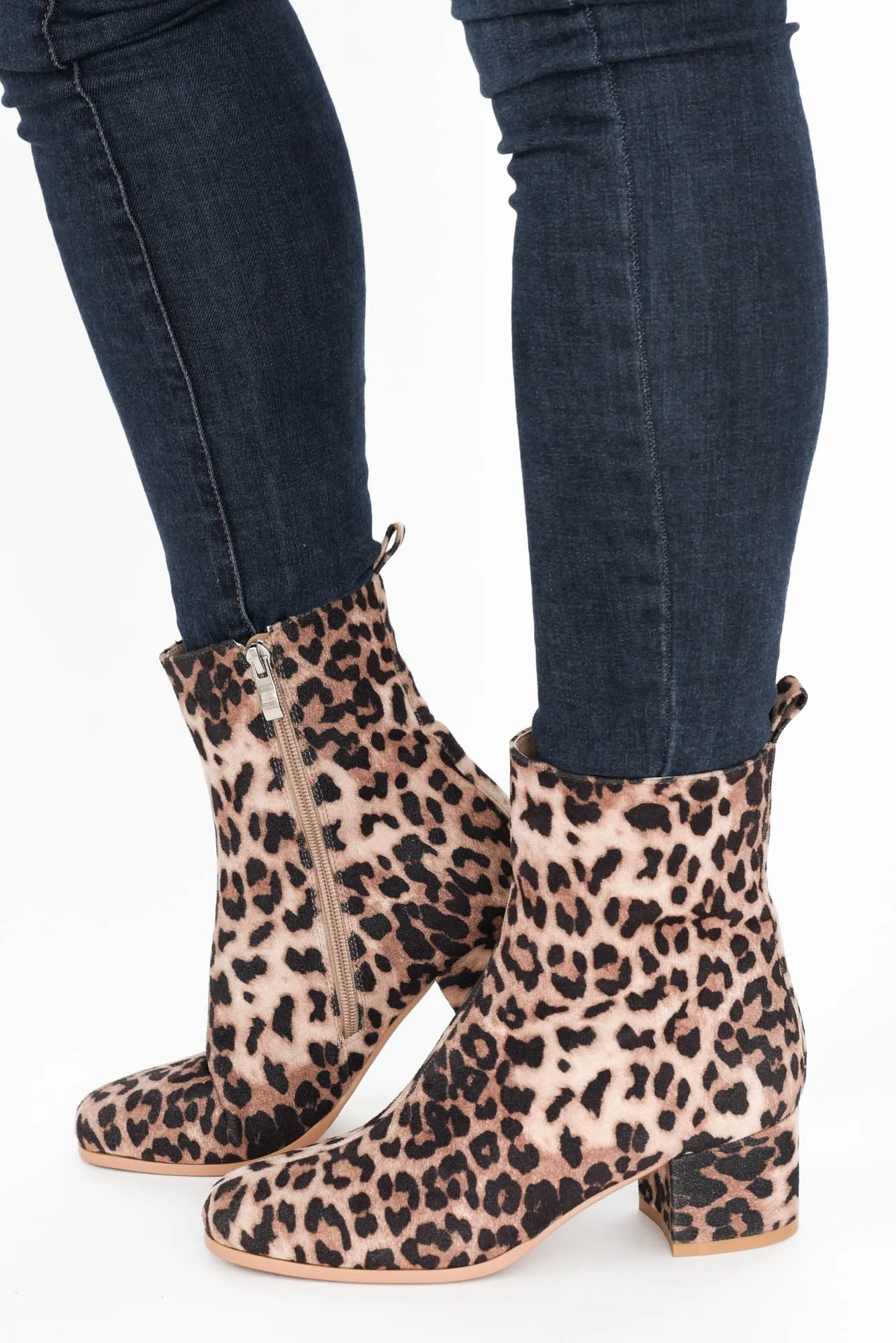 Fruity Tan Leopard Heeled Boot