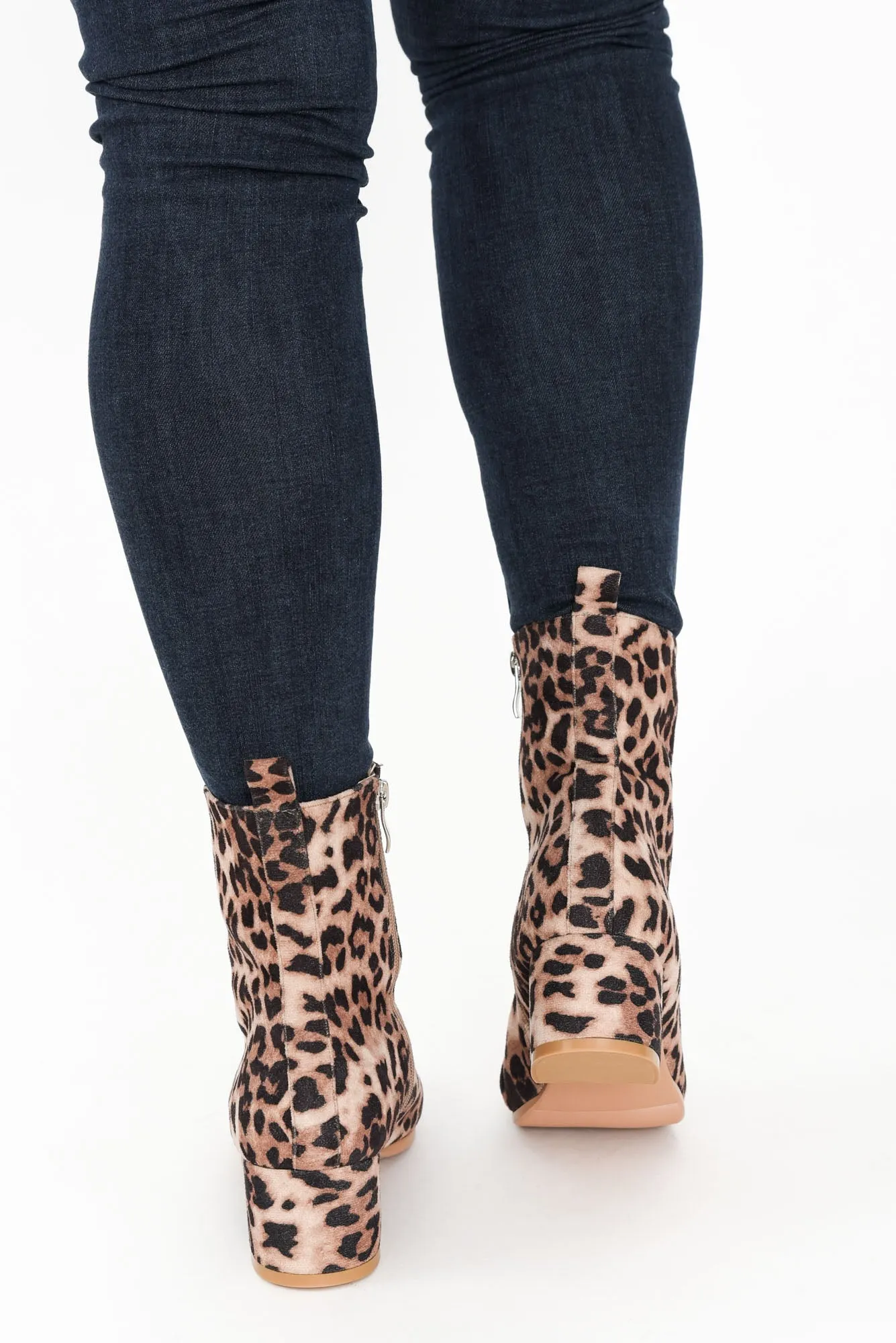 Fruity Tan Leopard Heeled Boot