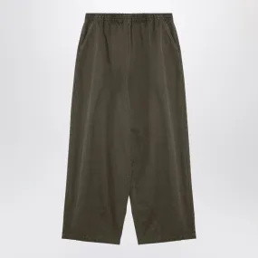 GREEN COTTON BAGGY TROUSERS