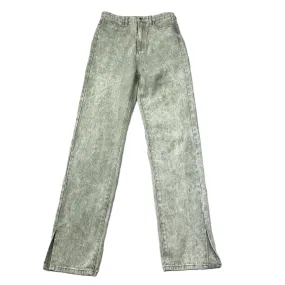 Green Denim Jeans Wide Leg By Pretty Little Thing, Size: 6