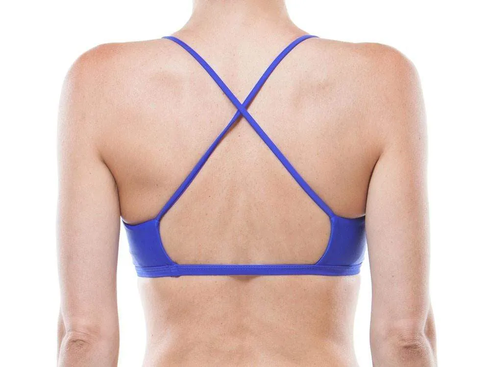 Ink | Lace Up Sporty Swim Top