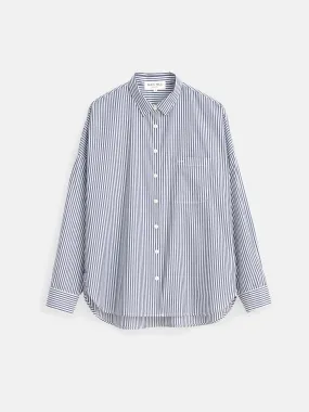 Jo Shirt in Striped Cotton Poplin