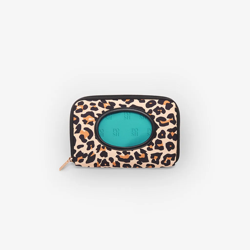 Lana Leopard Tan Wet Wipe Case