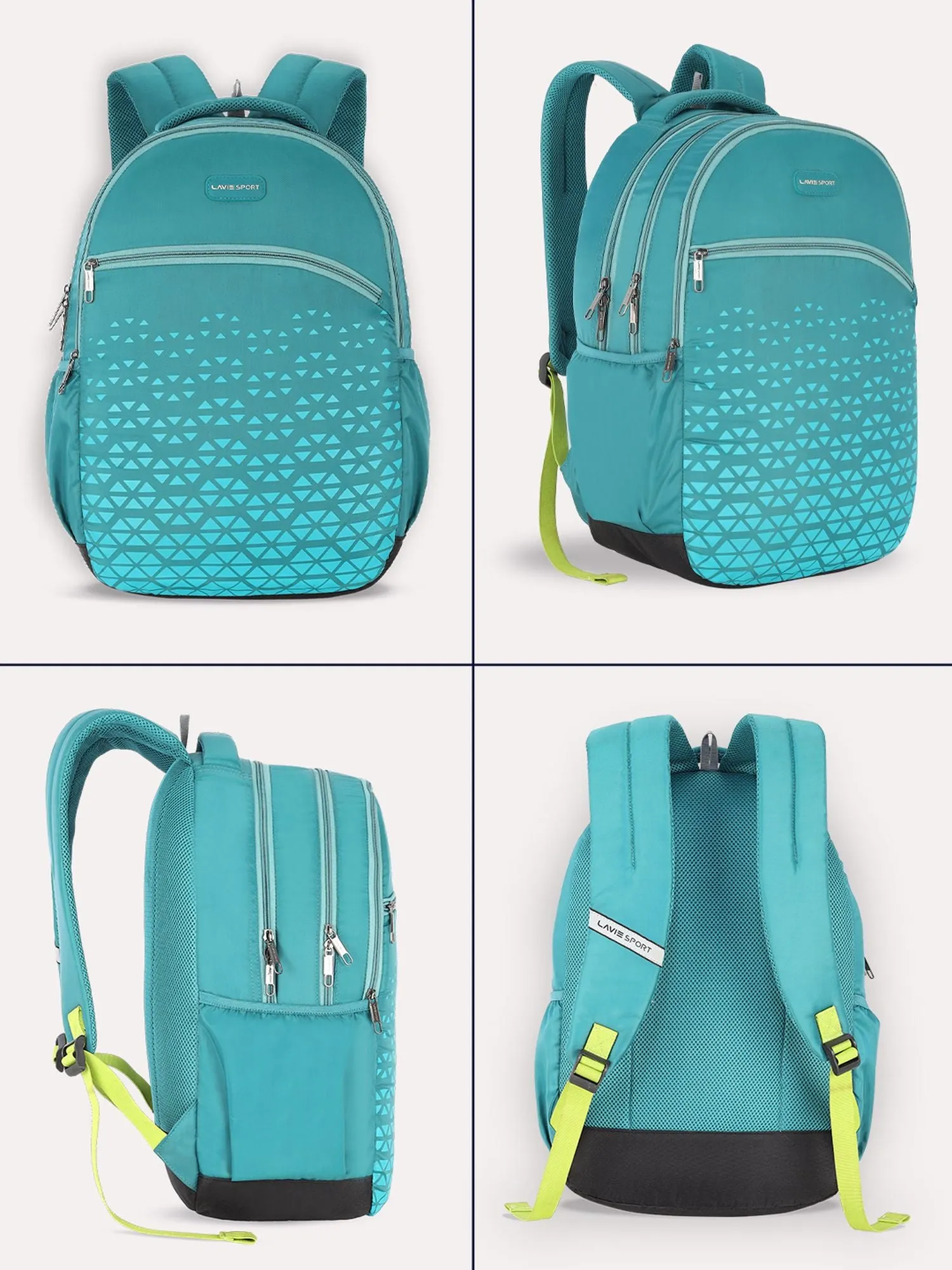 Lavie Sport Chrysolite 34L Laptop Backpack For Boys & Girls |Unisex Casual Bag for Men & Women Teal