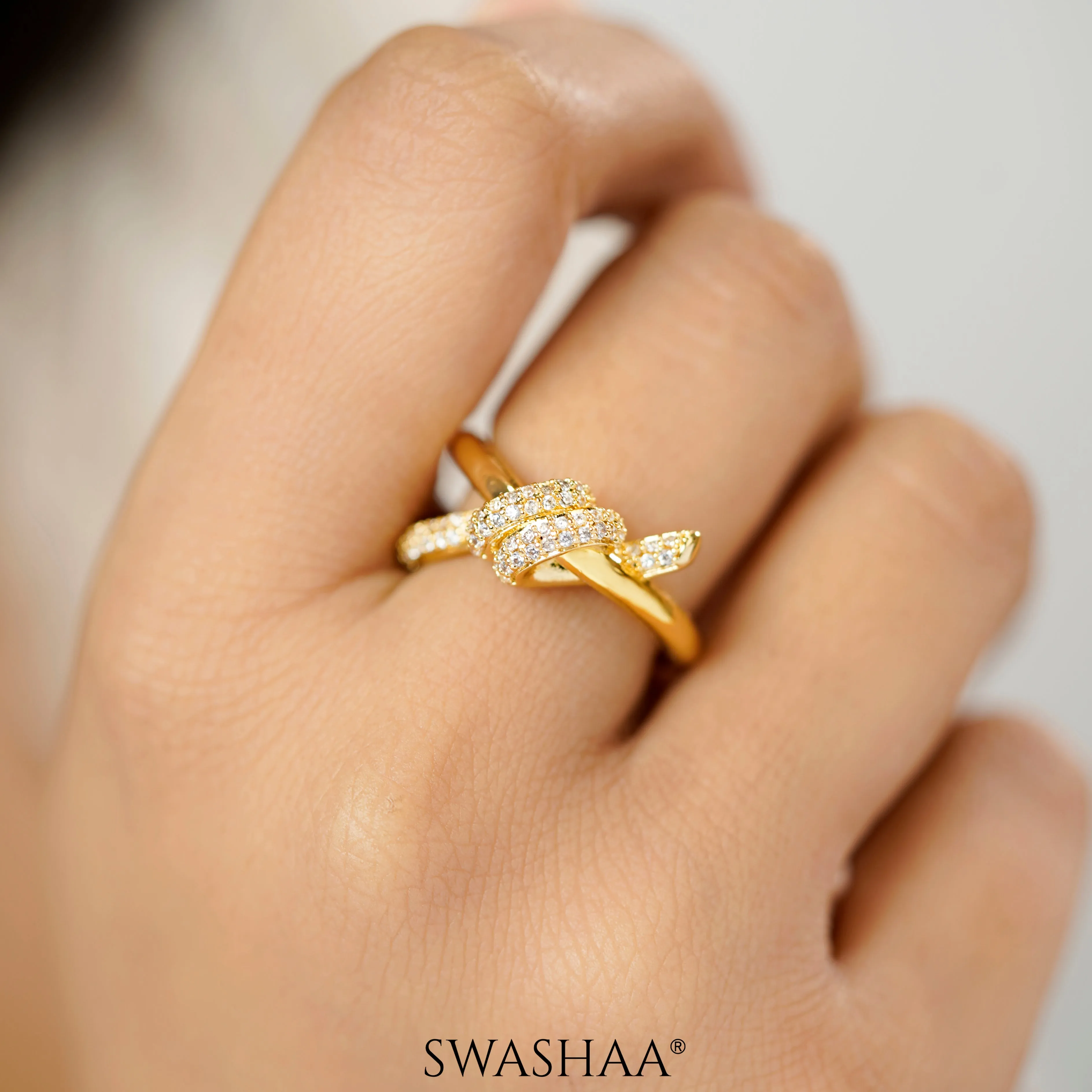 Mae 14K Gold Plated Ring