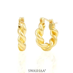 Marcus 18K Gold Plated Hoop Earrings