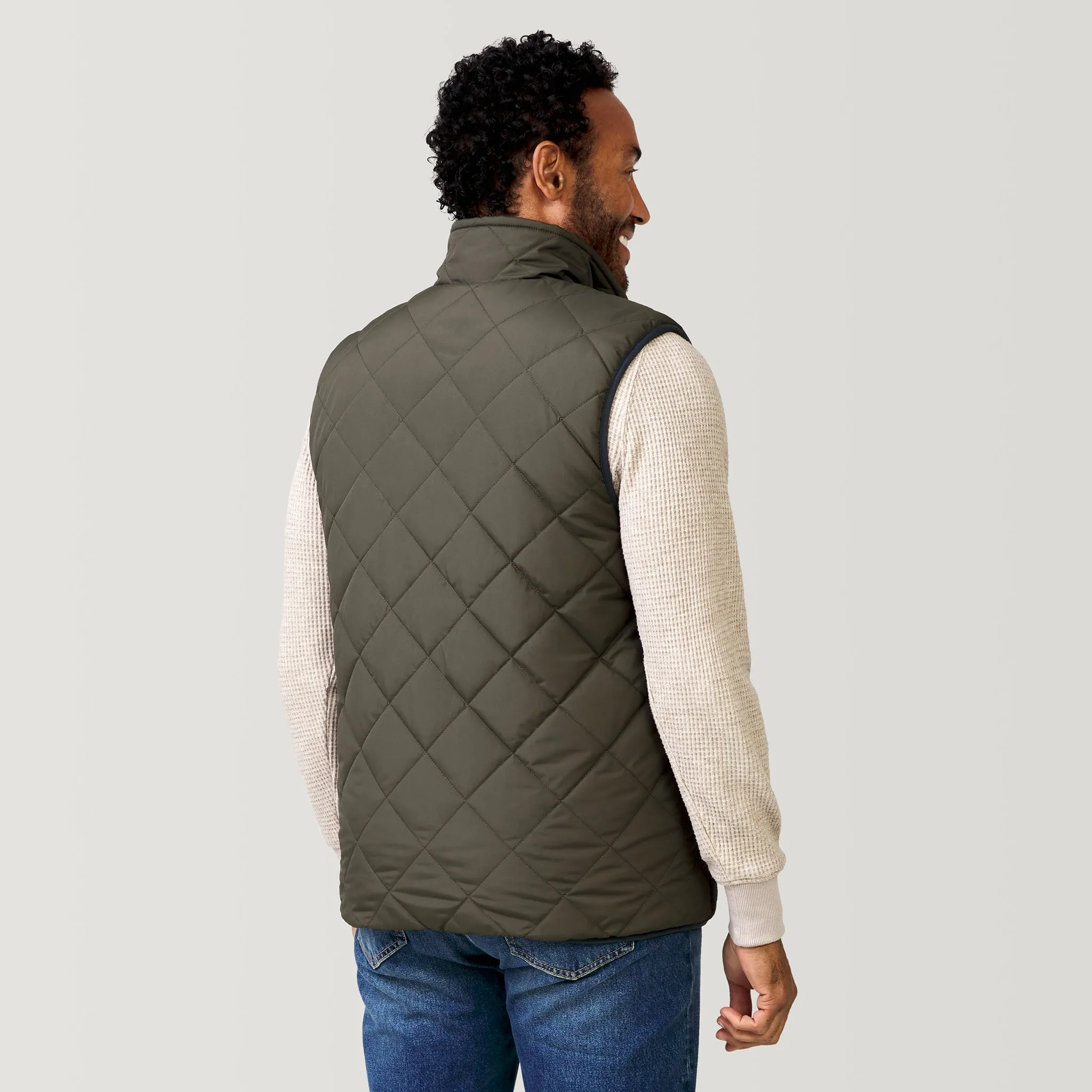 Men's Atlas Quilted Reversible Sherpa Vest