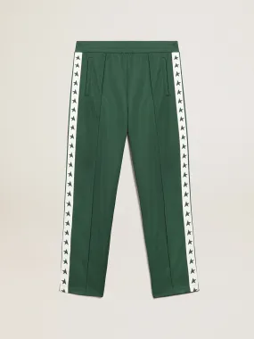 Men's bright green joggers