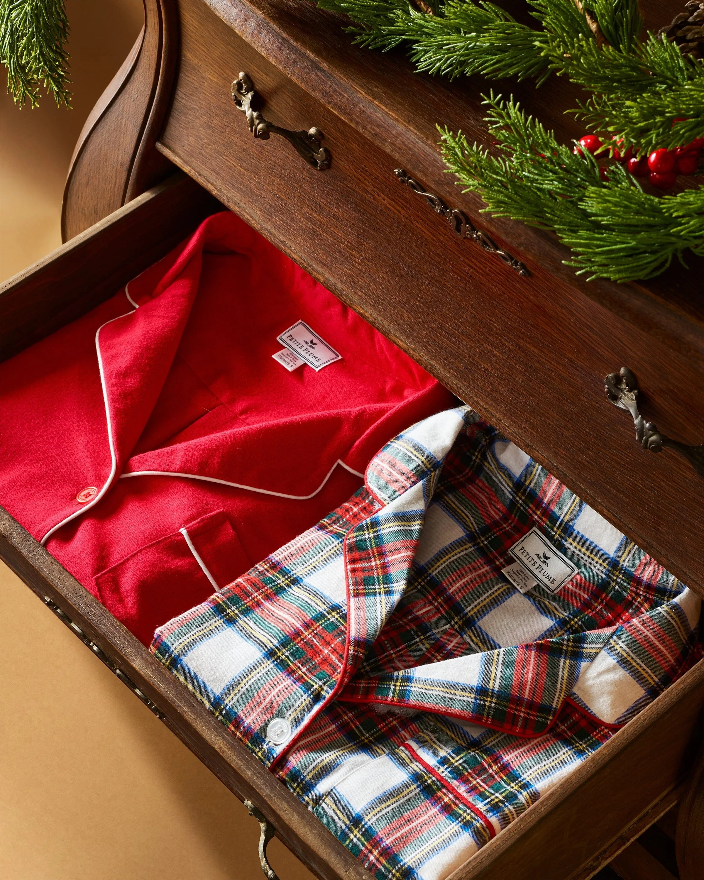 Men's Flannel Pajama Set | Red