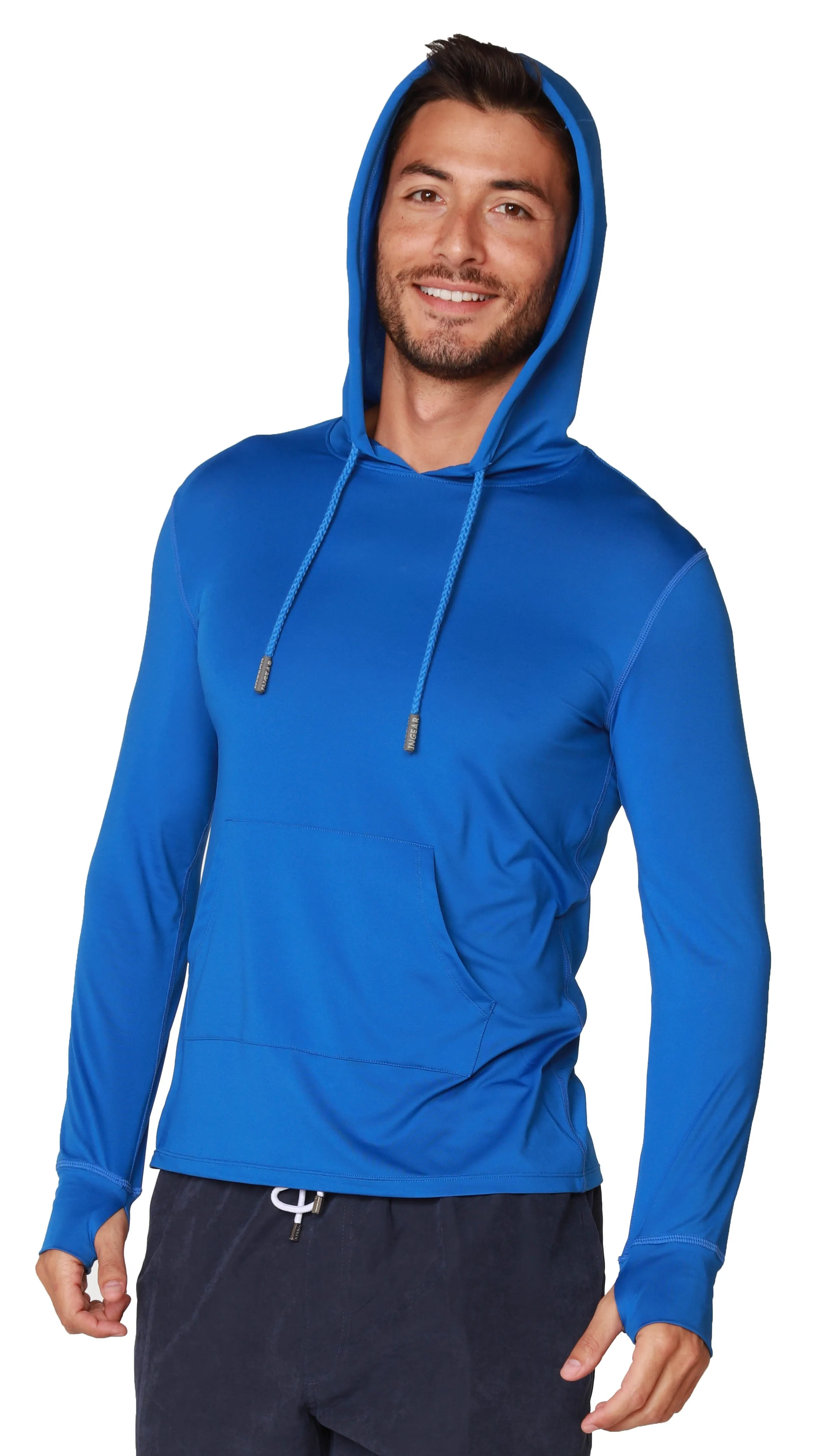 Men's Long Sleeve Hoodie in Royal