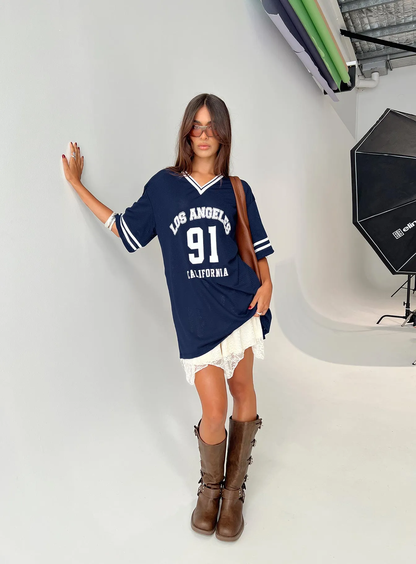 Michail Jersey Dress Navy