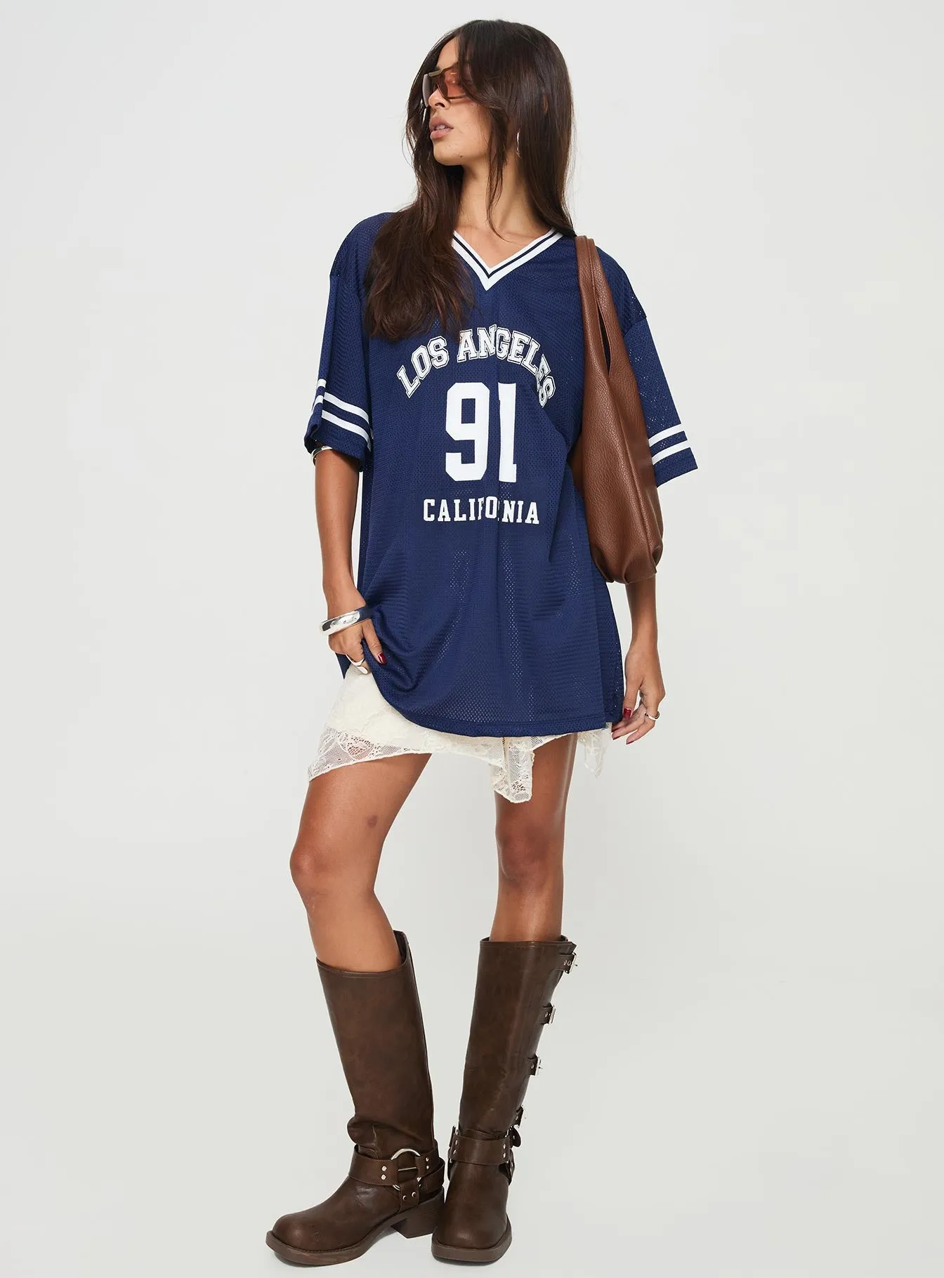 Michail Jersey Dress Navy