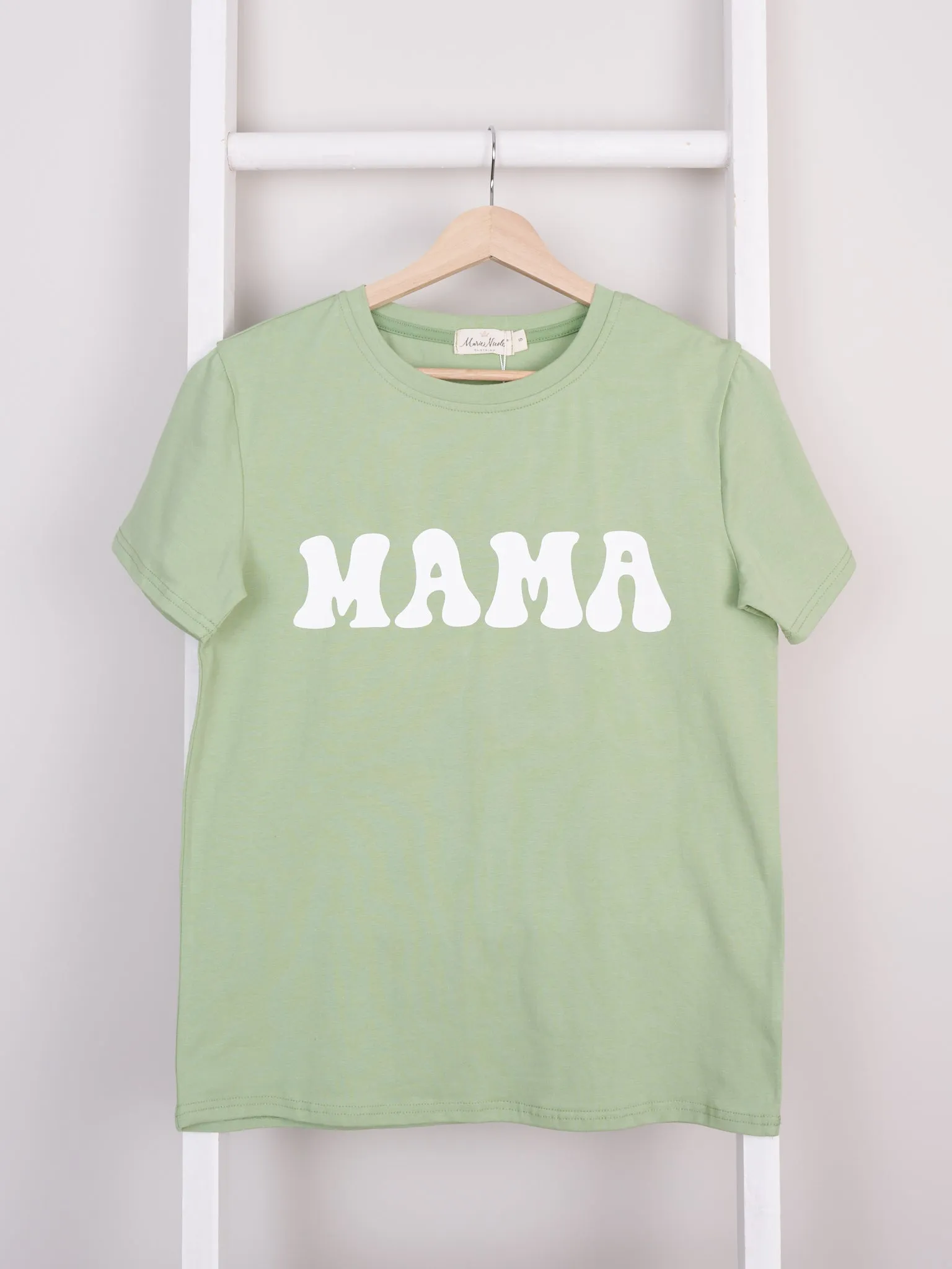 Mom & Me Green Mama/ Little Man Graphic Shirt & Romper