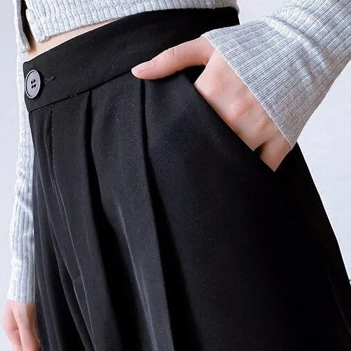 Pleated Pants With Cuffed Legs (With Zipper)