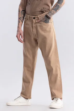 Riotous Beige Baggy Fit Jeans