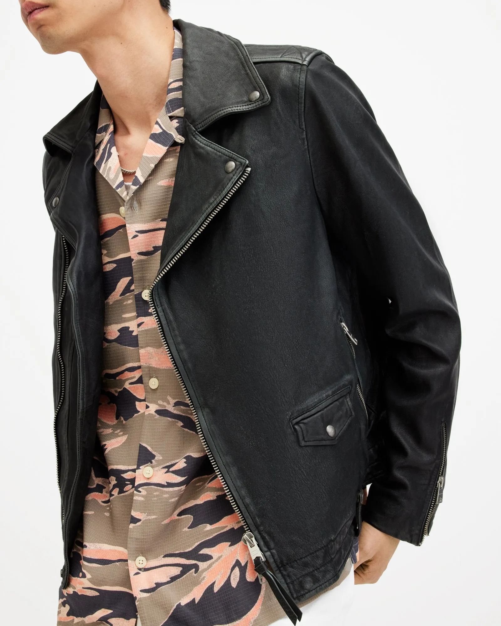 Rosser Biker Leather Jacket