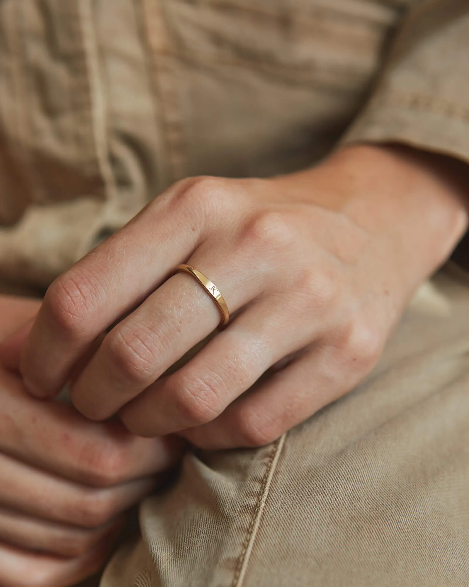 Slim Signet Ring