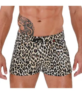 TOF PARIS Shorts Mid-Thigh Leopard-Print Short 41