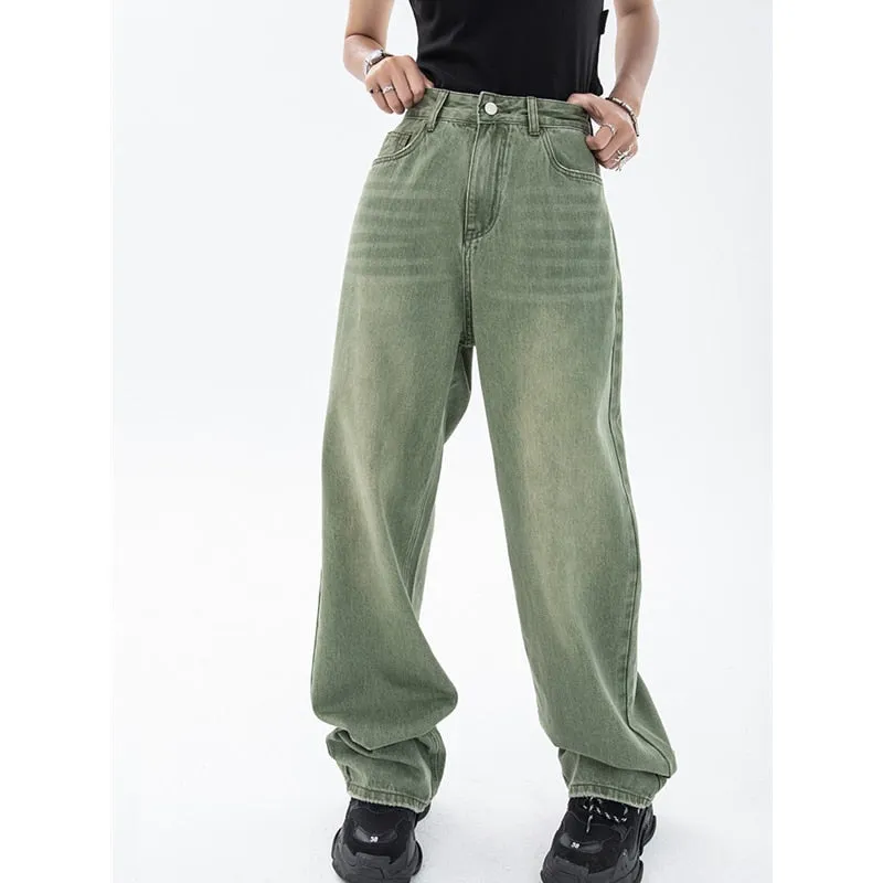 Vintage Green Women's Jeans