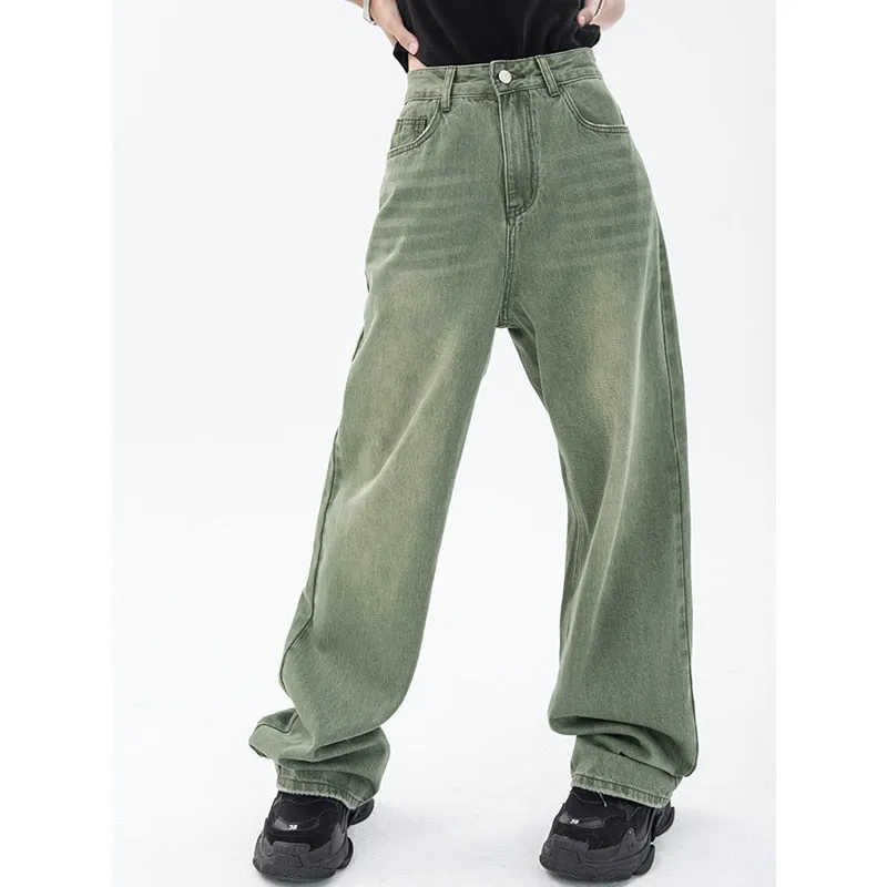 Vintage Green Women's Jeans