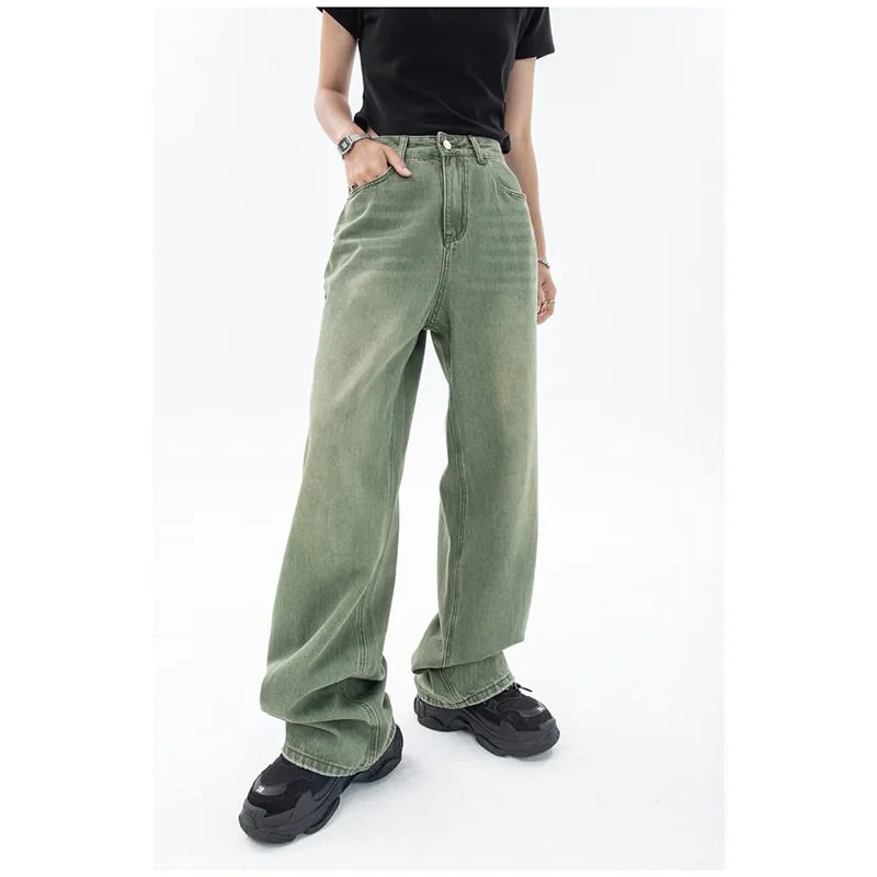 Vintage Green Women's Jeans