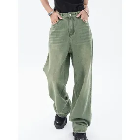 Vintage Green Women's Jeans