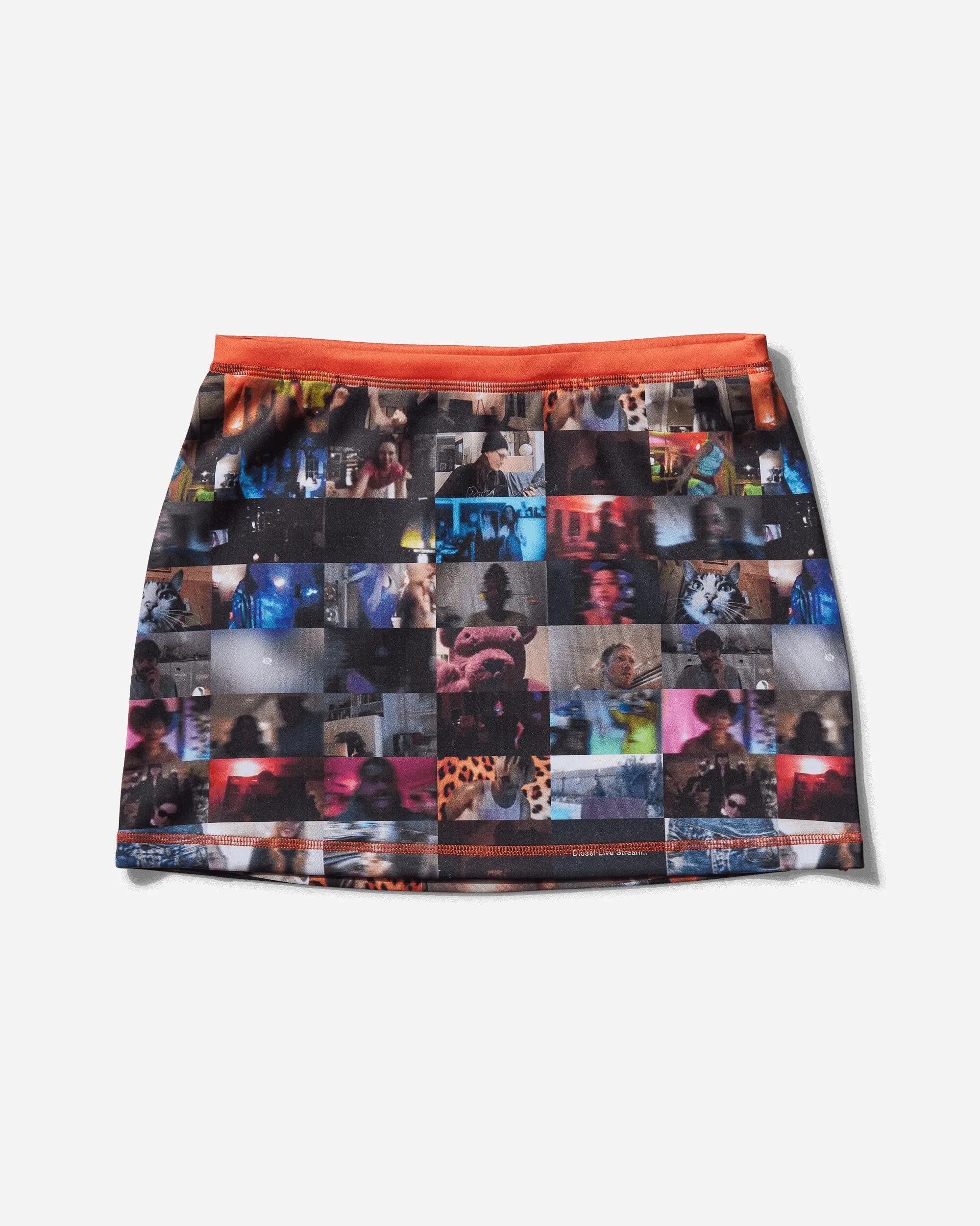 Women's Livestream Print Mini Skirt Multicolor