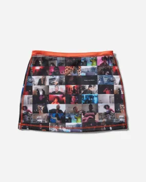 Women's Livestream Print Mini Skirt Multicolor