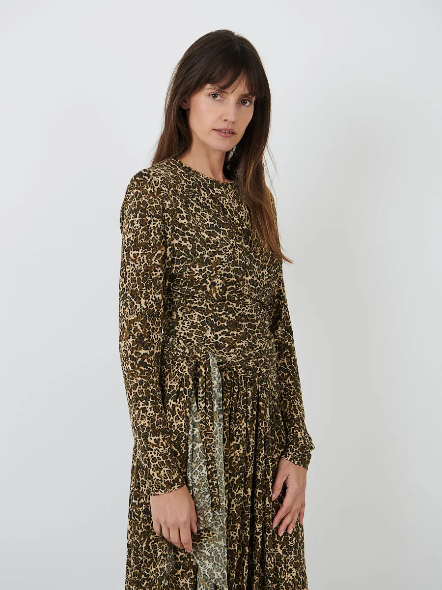 Zeidi Dress in Brown