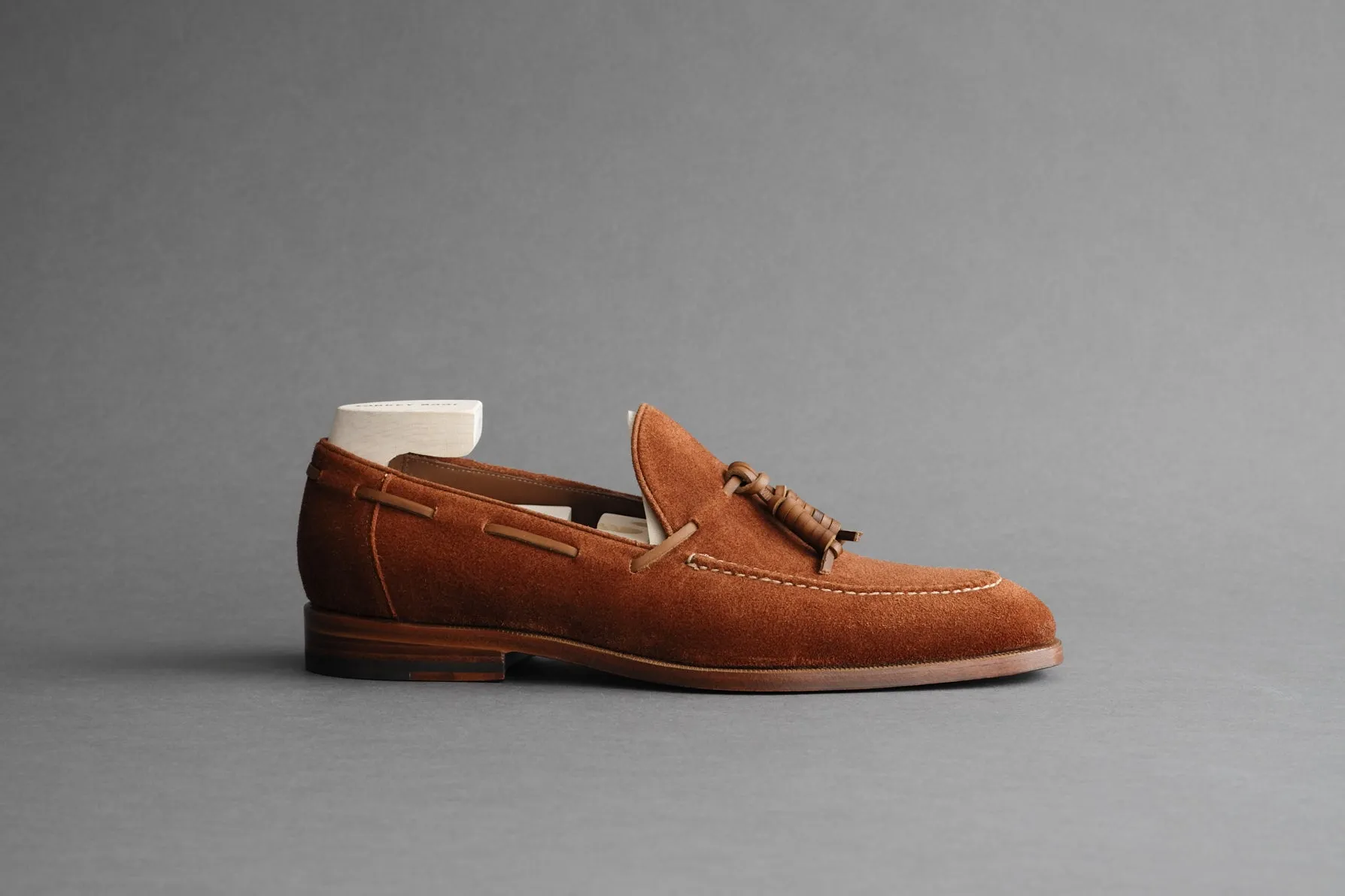 ZeroSixOne.Noah Suede Tassel Loafers From Calf Suede